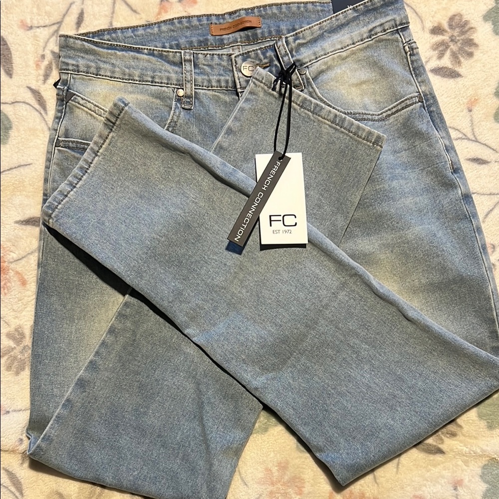 French Connection Light Blue Straight Leg Jeans